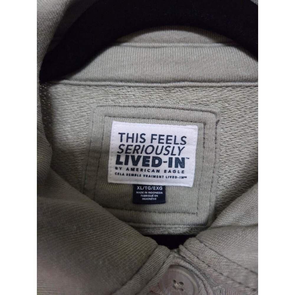 Ae Green Oversized Button Down Shacket Loungewear… - image 4